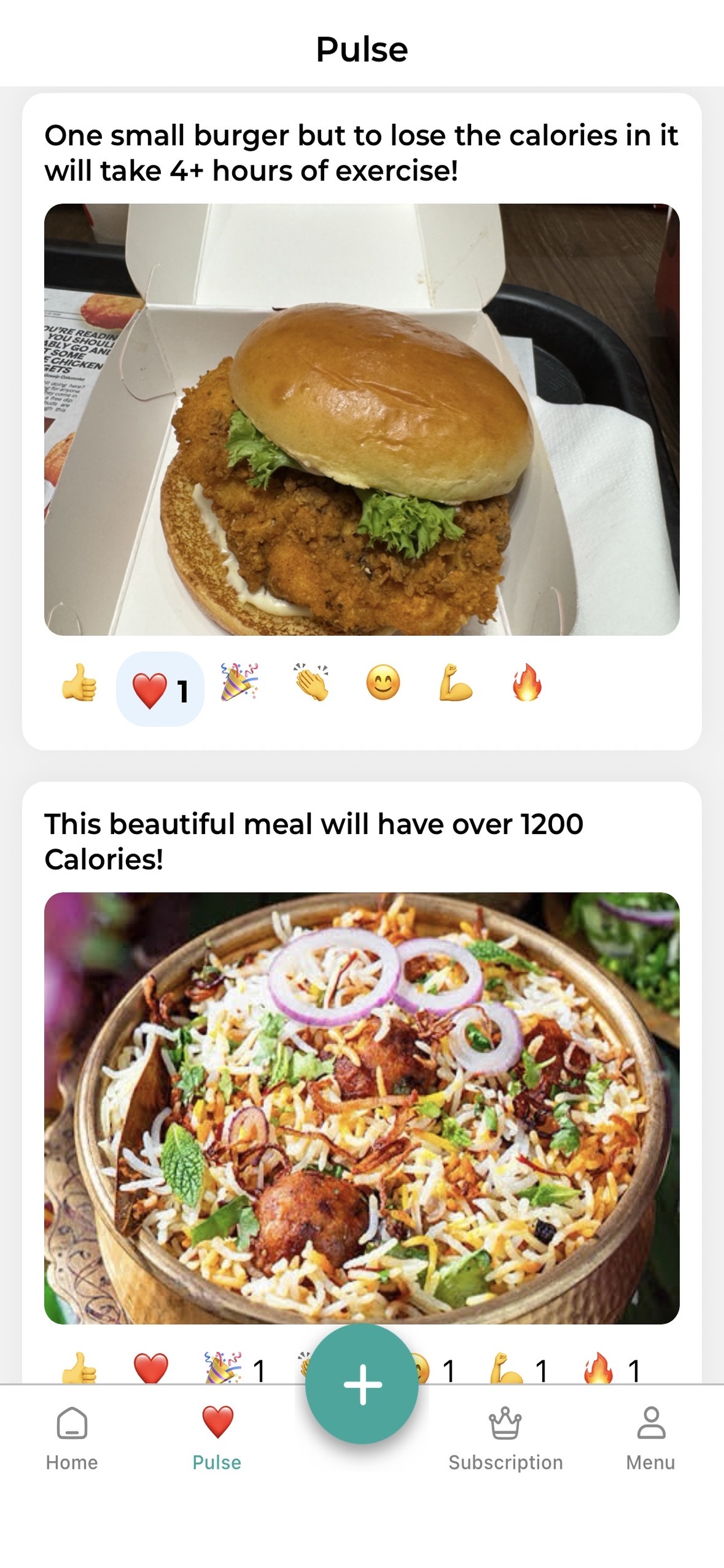 Pulse Screen in the DiabetesConnect app